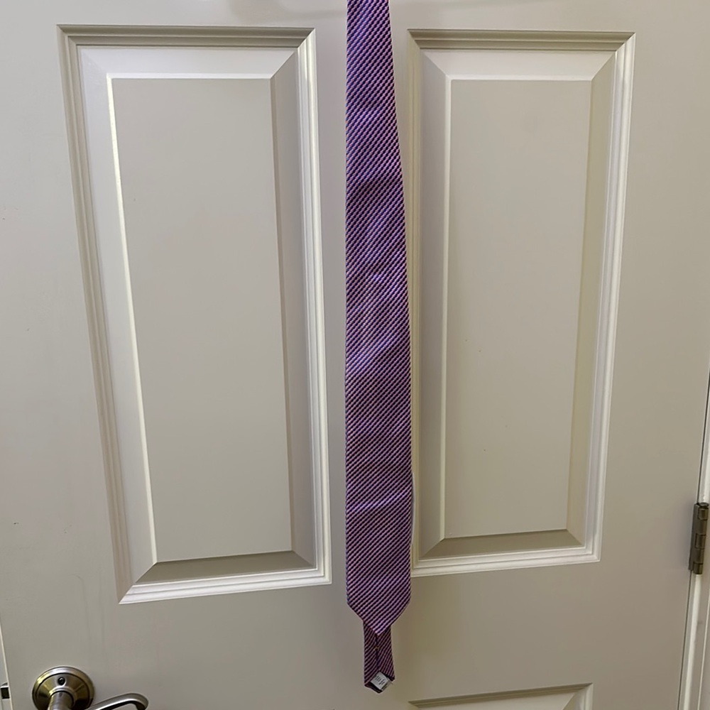 Purple Striped Tie